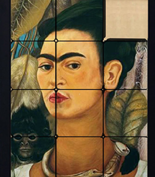 Self portrait with monkey, Frida Kahlo