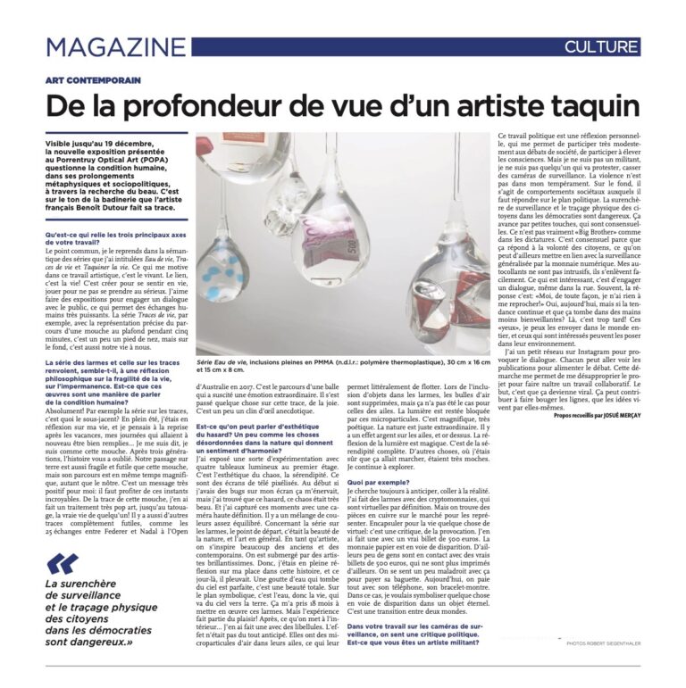 <a href=https://www.lqj.ch/articles/de-la-profondeur-de-vue-dun-artiste-taquin-9016" target="_blank" rel="noopener"> Le Quotidien Jurassien </a>