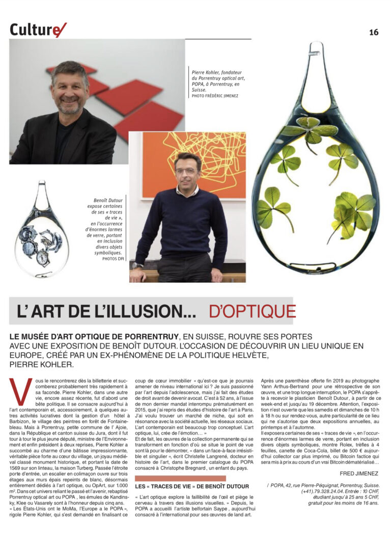 <a href="https://www.estrepublicain.fr/culture-loisirs/2021/11/12/l-art-optique-s-expose-au-popa-de-porrentruy" target="_blank" rel="noopener">L'Est Républicain </a>